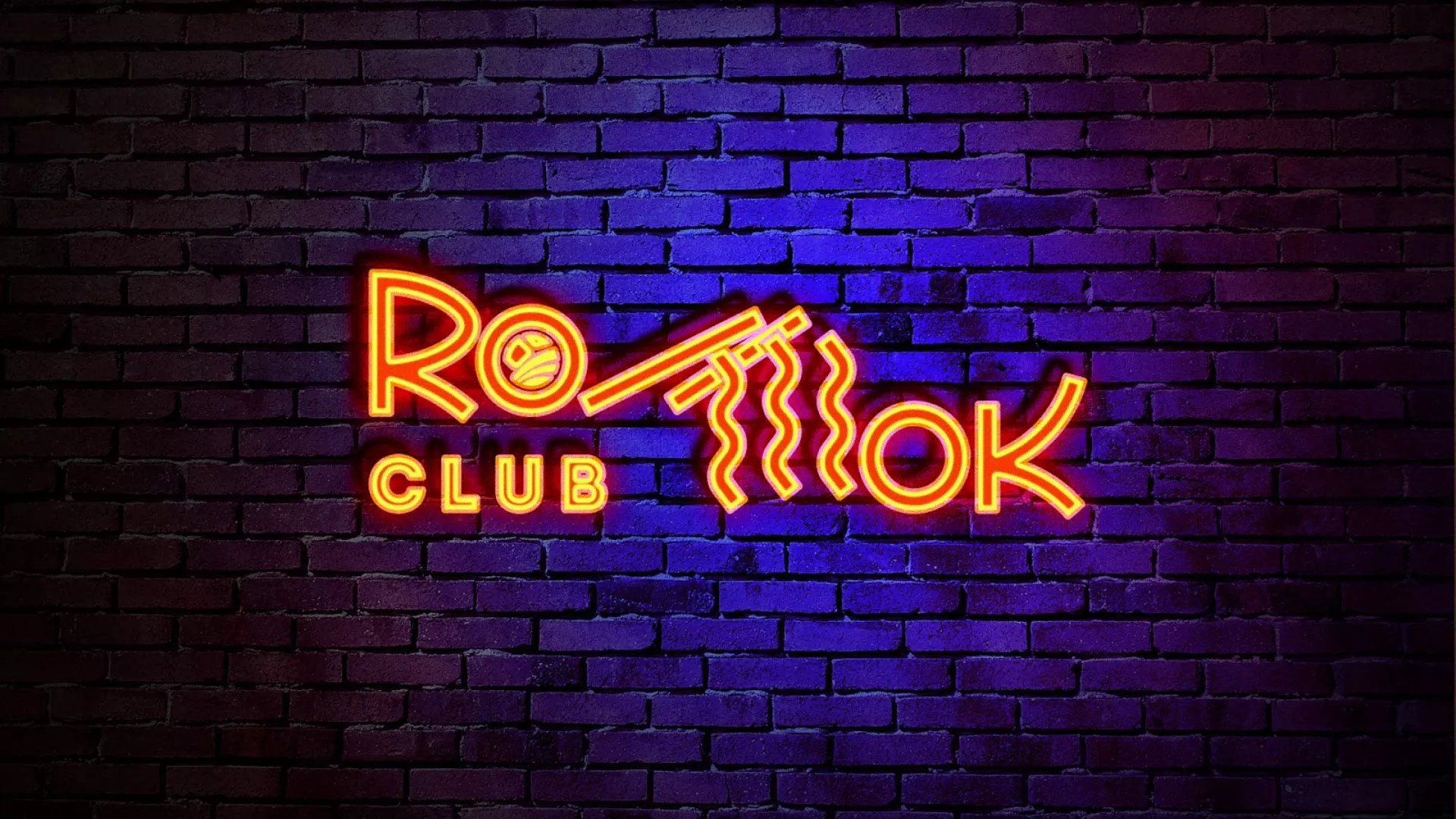 Разработка интерьерной вывески суши-бара «Roll Wok Club» в Пикалёво